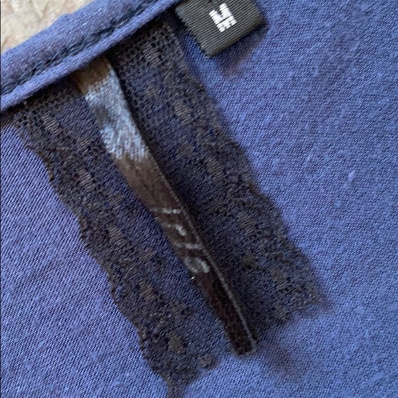 Iris Navy Blue Racerback Ruffle Tunic - Picture 3 of 3